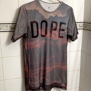 Brand: DOPE summer fashion T shirt. Used.